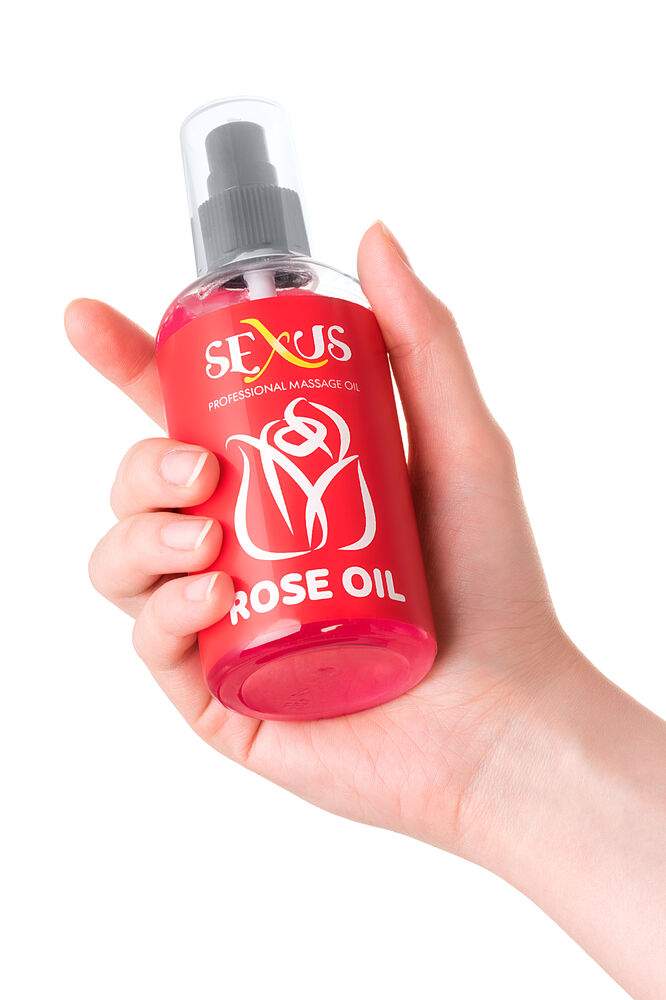 Фото Массажное масло Sexus с ароматом розы Rose Oil 200 мл