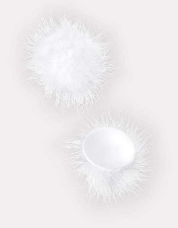 Фото Пэстис Erolanta Lingerie Collection круглые с пухом белые