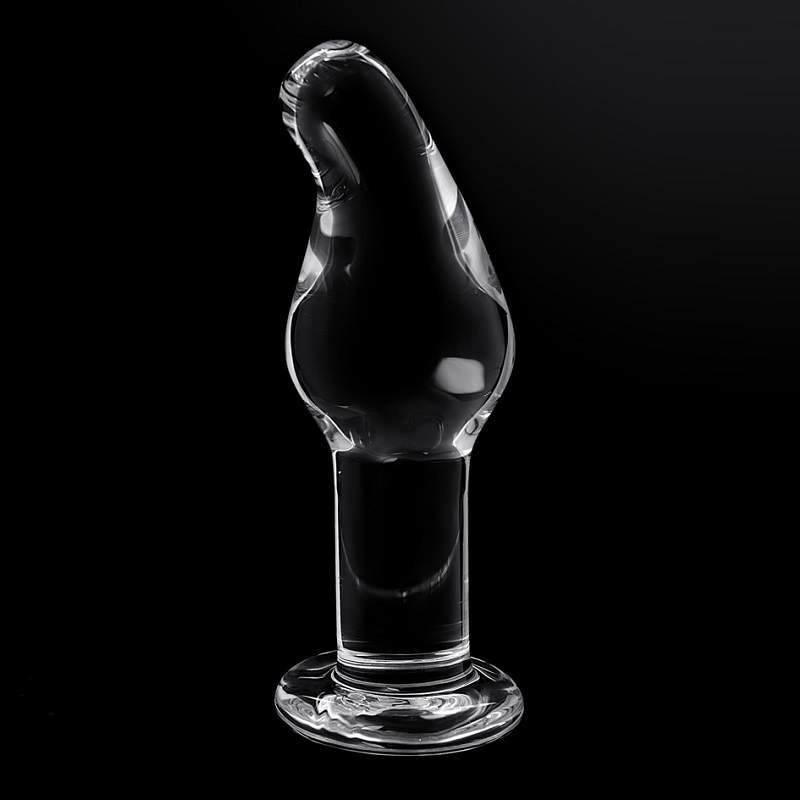 Фото Анальная втулка Sexus Glass, стекло, прозрачная, 14,5 см, Ø 4 см