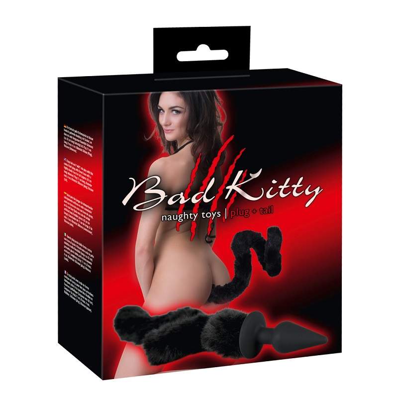 Фото Втулка анальная с хвостиком Bad Kitty