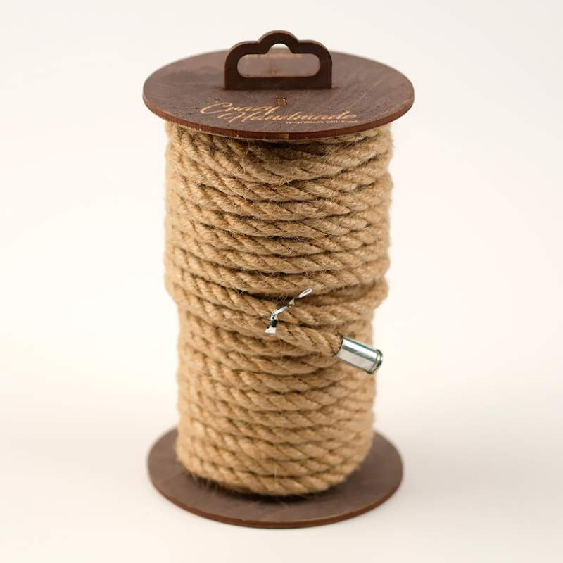 Фото Веревка джутовая Crazy Handmade для шибари на катушке 10м
