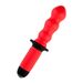 Анальный вибратор Black & Red by TOYFA, 10 режимов вибрации, водонепроницаемый, силикон, красный, 28 см, Ø 5,4 см