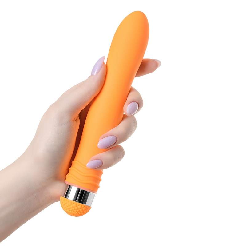 Фото Вибратор Sexus Funny Five, ABS пластик, оранжевый, 18 см.