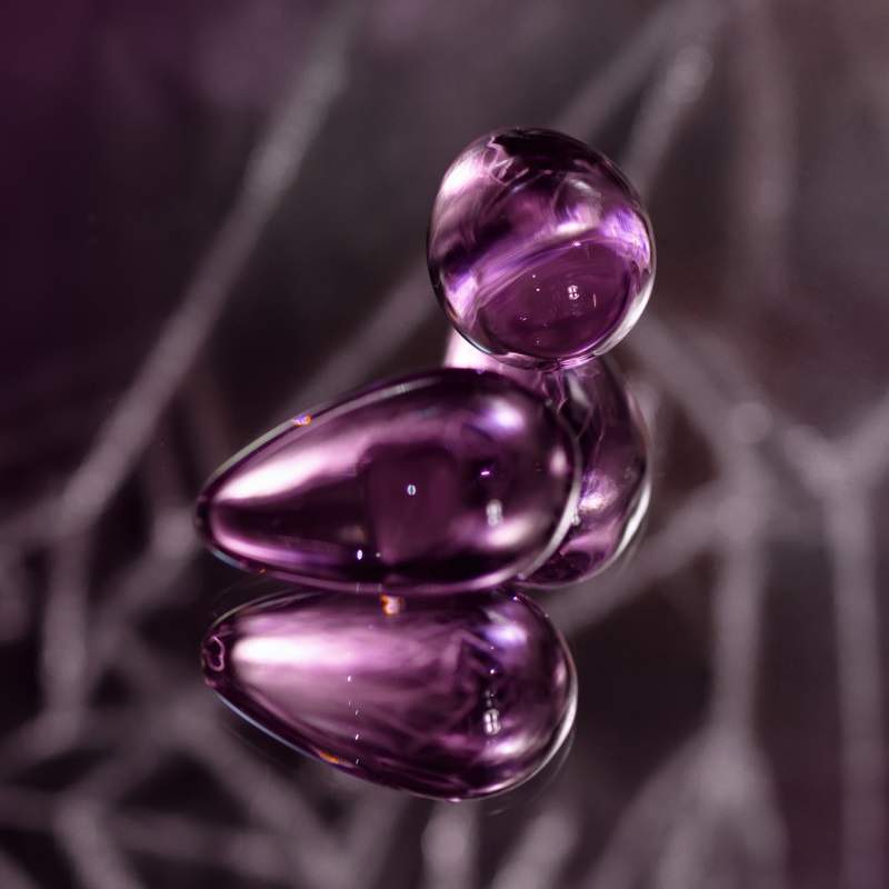 Фото Вагинальные шарики Sexus Glass, стекло, розовые, Ø 2,7 см