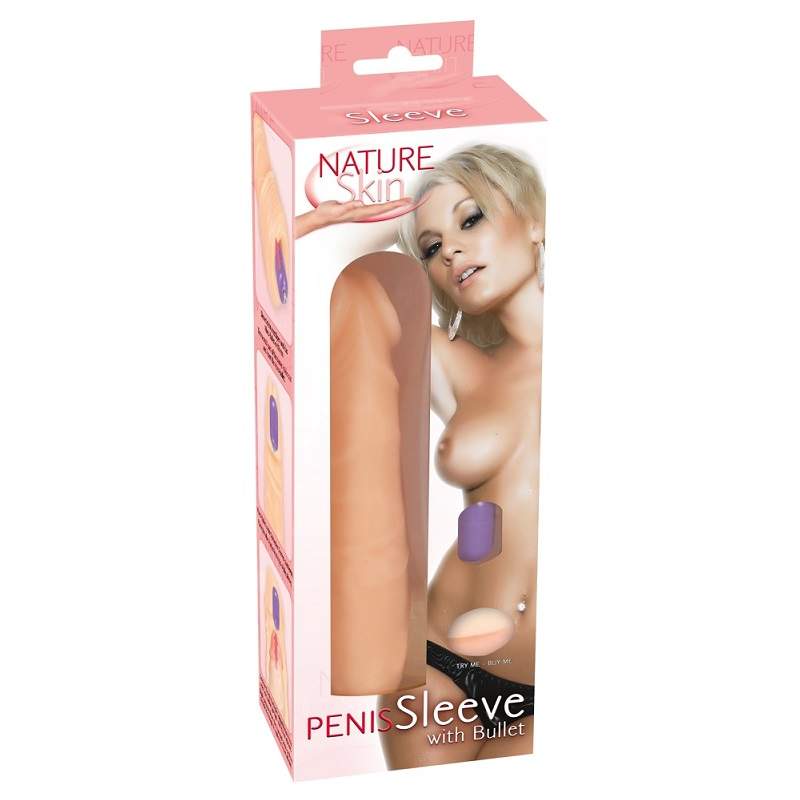 Фото Nature Skin Насадка на пенис с вибропулей