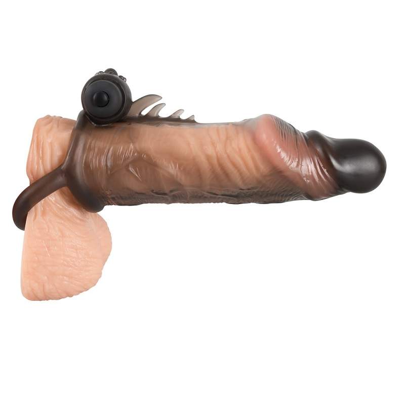 Фото Rebel Вибронасадка на пенис с кольцом для мошонки