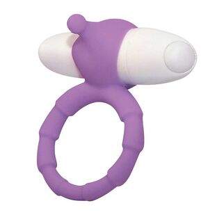 SMILE Насадка-кольцо для пениса с вибрацией Loop фиолетовое
