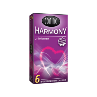 Luxe Презерватив Domino Harmony ребриcтый 6 шт
