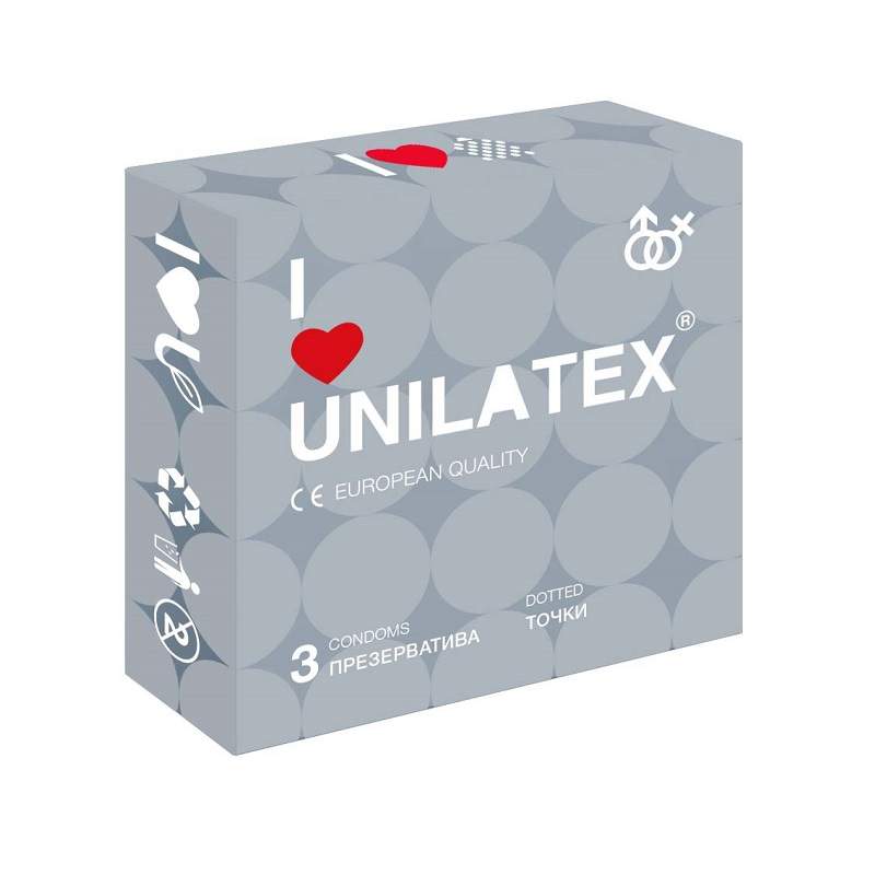 Фото Презервативы Unilatex Dotted №3 с точками