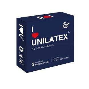 Презервативы Unilatex Extra Strong №3 гладкие