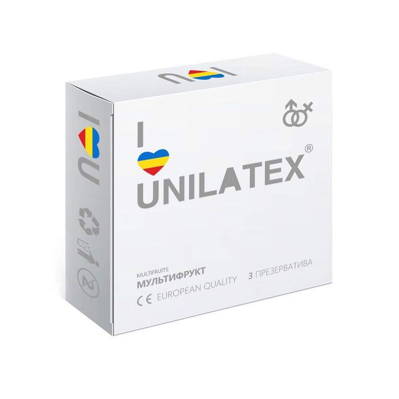 Фото Презервативы Unilatex Multifrutis №3 ароматизированные, цветные