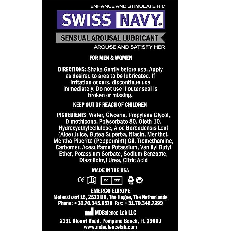 Фото Возбуждающий лубрикант Swiss Navy Sensual водный 118 мл