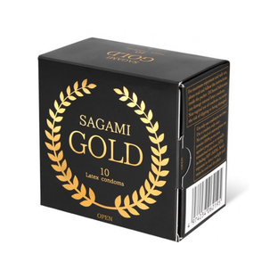 Презервативы Sagami Gold латексные 10 шт