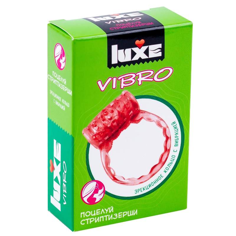 Фото Luxe VIBRO Виброкольцо + презерватив Поцелуй стриптизерши 1шт.