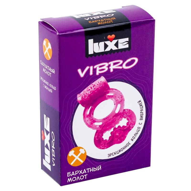 Фото Luxe VIBRO Виброкольцо + презерватив Бархатный Молот 1шт.