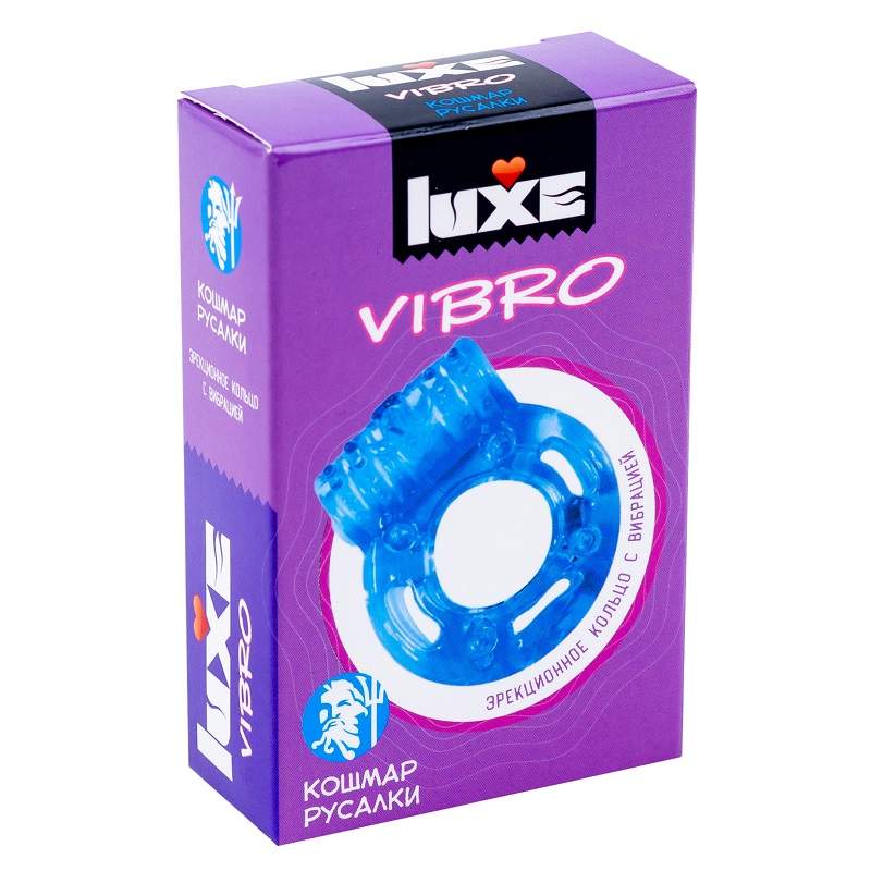 Фото Luxe VIBRO Виброкольцо + презерватив Кошмар русалки 1шт.