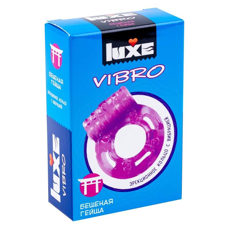 Фото Luxe VIBRO Виброкольцо + презерватив Бешеная Гейша 1шт.