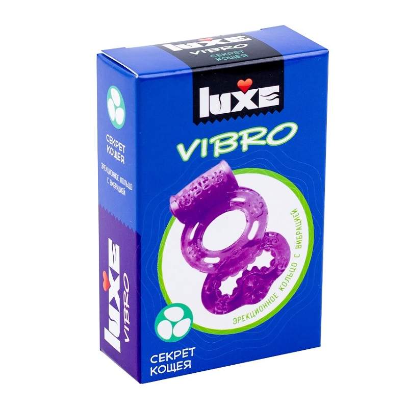 Фото Luxe VIBRO Виброкольцо + презерватив Секрет кощея 1шт.