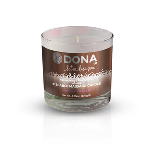 Массажная свеча вкусовая System Jo Dona с феромонами и ароматом "Шоколадный мусс" 135 г