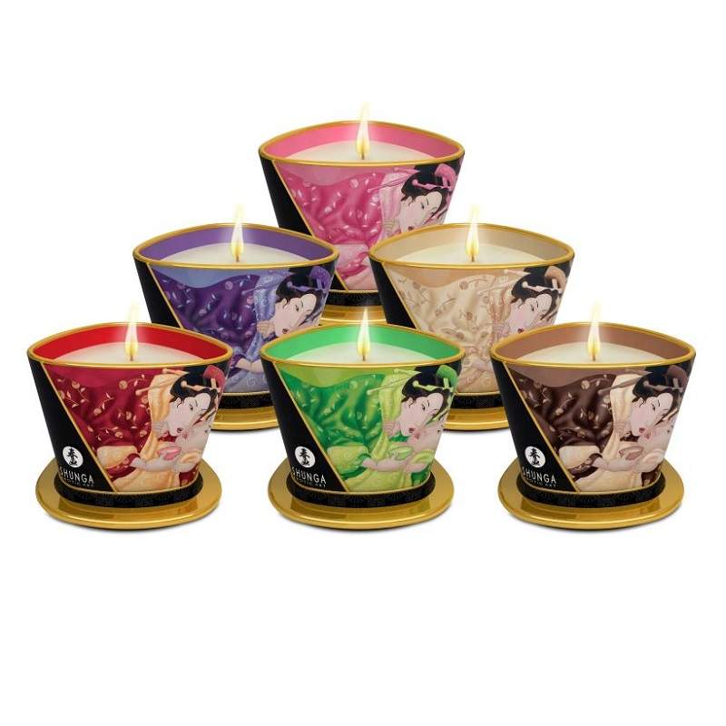 Фото Массажное арома масло в виде свечи Shunga Exotic Fruits 170 мл