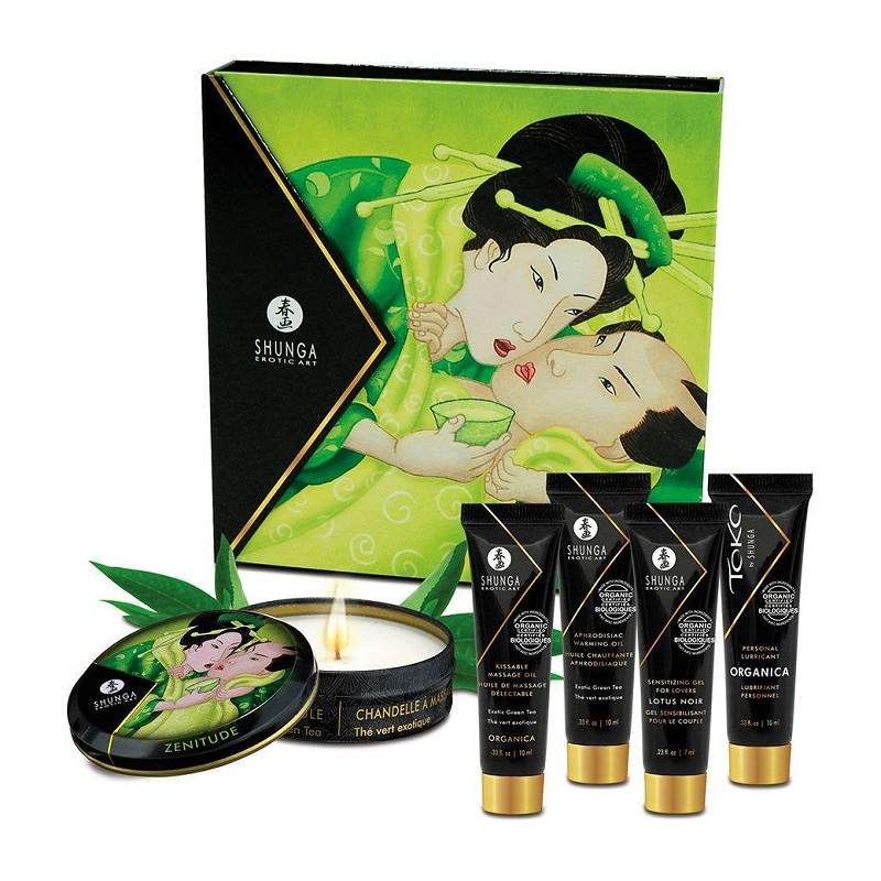 Фото Набор подарочный Shunga Geisha's Secret ОРГАНИКА Экзотический зеленый чай 5 предметов