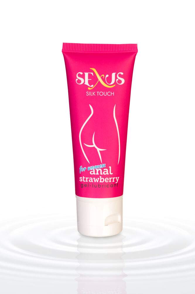 Фото Анальный  гель-лубрикант Sexus на водной основе для женщин с ароматом клубники Silk Touch Strawberry Anal 50мл