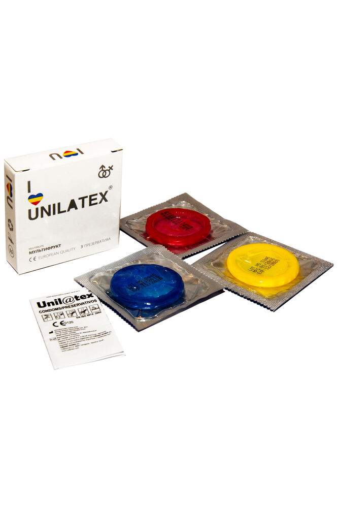 Фото Презервативы Unilatex Multifrutis №3  ароматизированные ,цветные